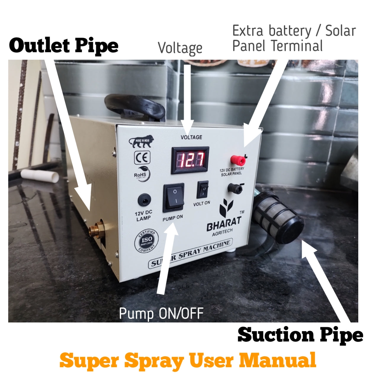 Super Sprayer Machine with 50mtr pipe