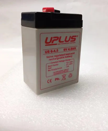 KISAN TORCH BATTERY 6V-5AH UPLUS BATTERY FOR EMERGENCY TORCH AND TOYS